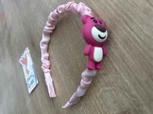 Pembe Ayıcıklı Kız Çocuk Tacı