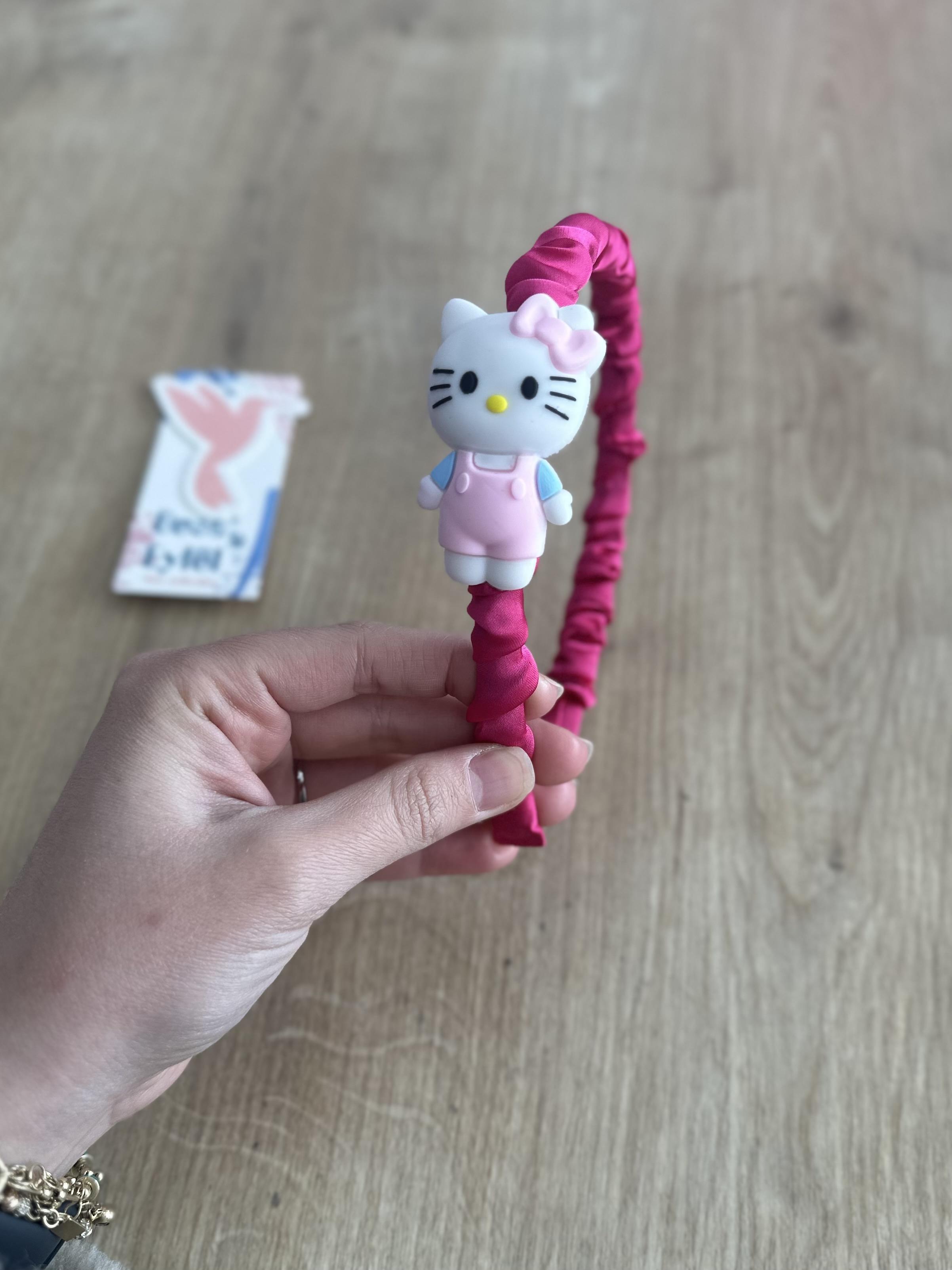 Fuşya Hello Kitty Kız Çocuk Tacı