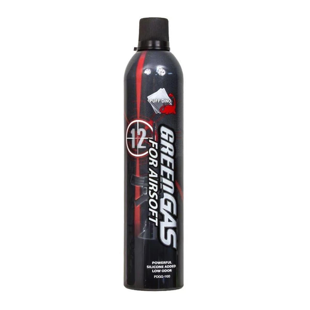 Puff Dino Airsoft Green Gaz 600 ML