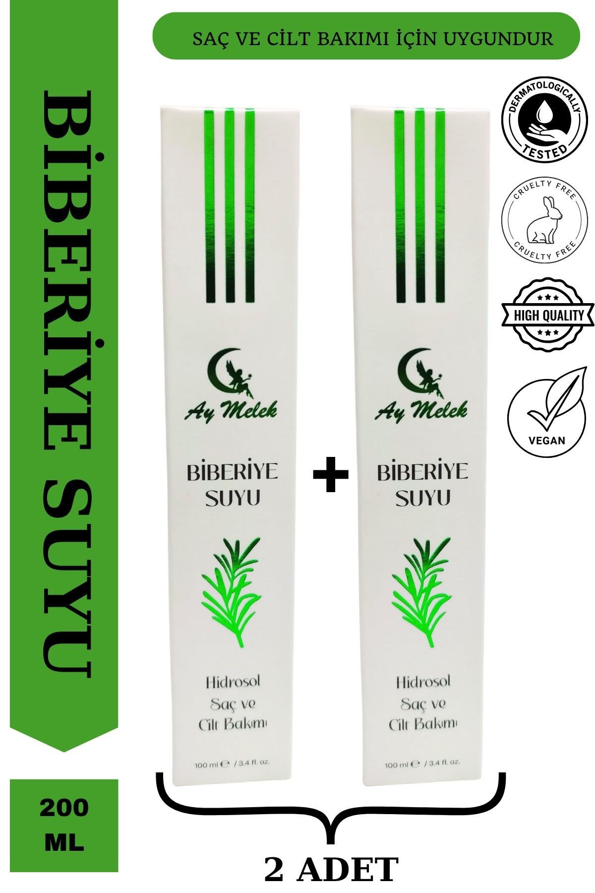 Biberiye Suyu (2 Adet) Dökülme Karşıtı ve Saç Uzamasını Destekleyici %100 Doğal Saç Toniği