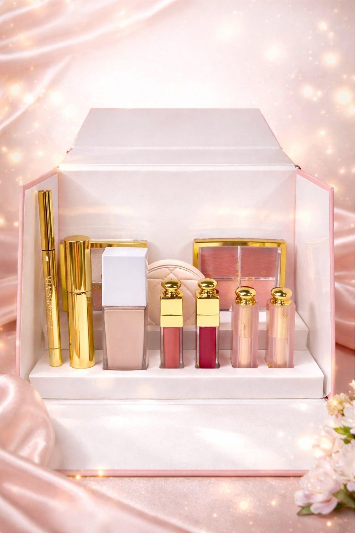 Çantalı Lüx Makyaj Seti Kutusu 