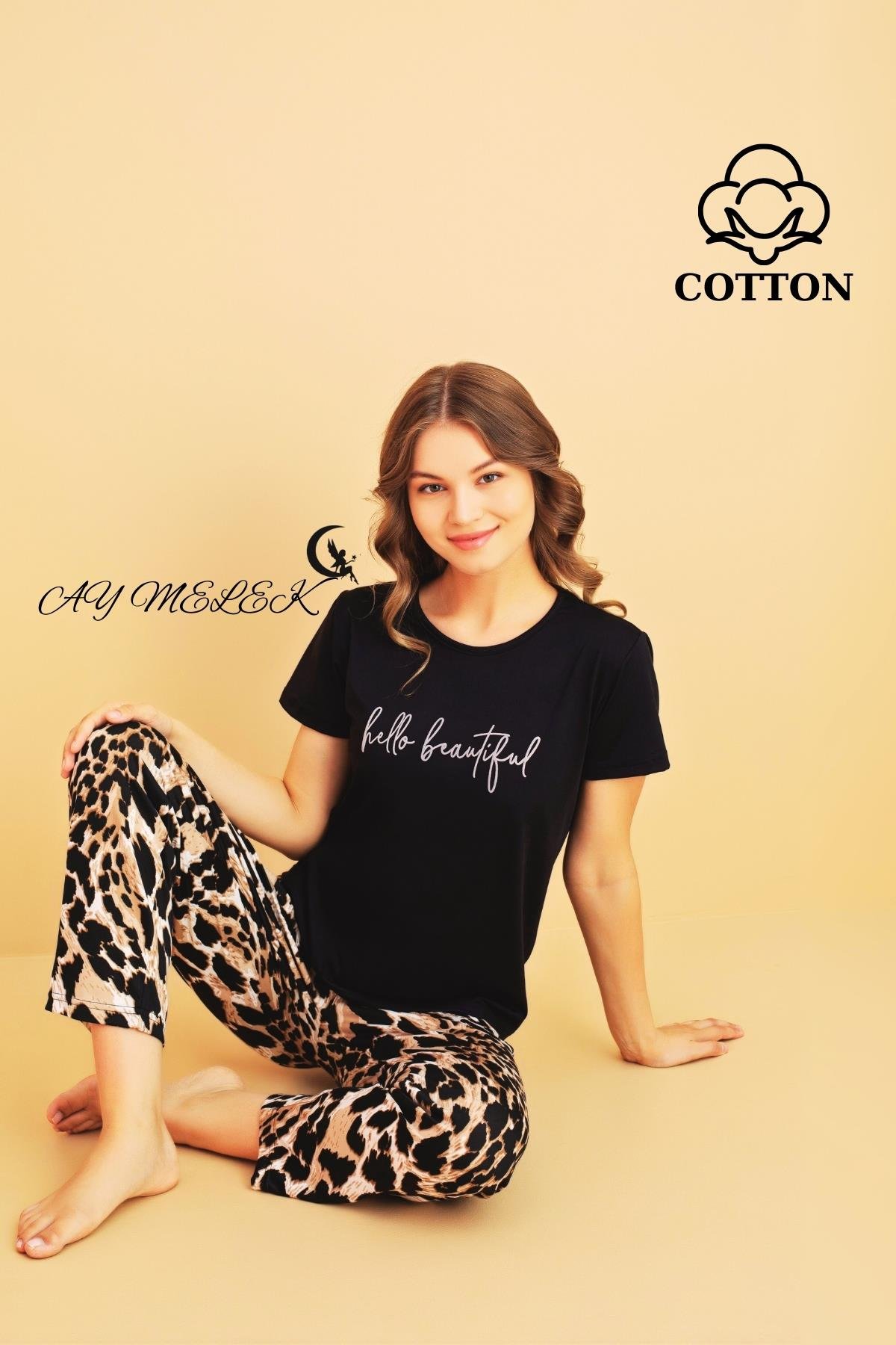 Kadın Pijama Takımı Pamuklu Lüx Pijama Seti