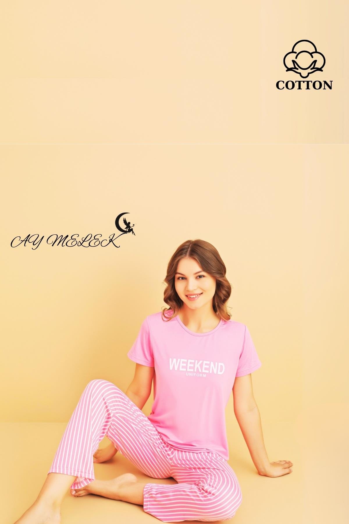 Kadın Pijama Takımı Pamuklu Lüx Pijama Seti