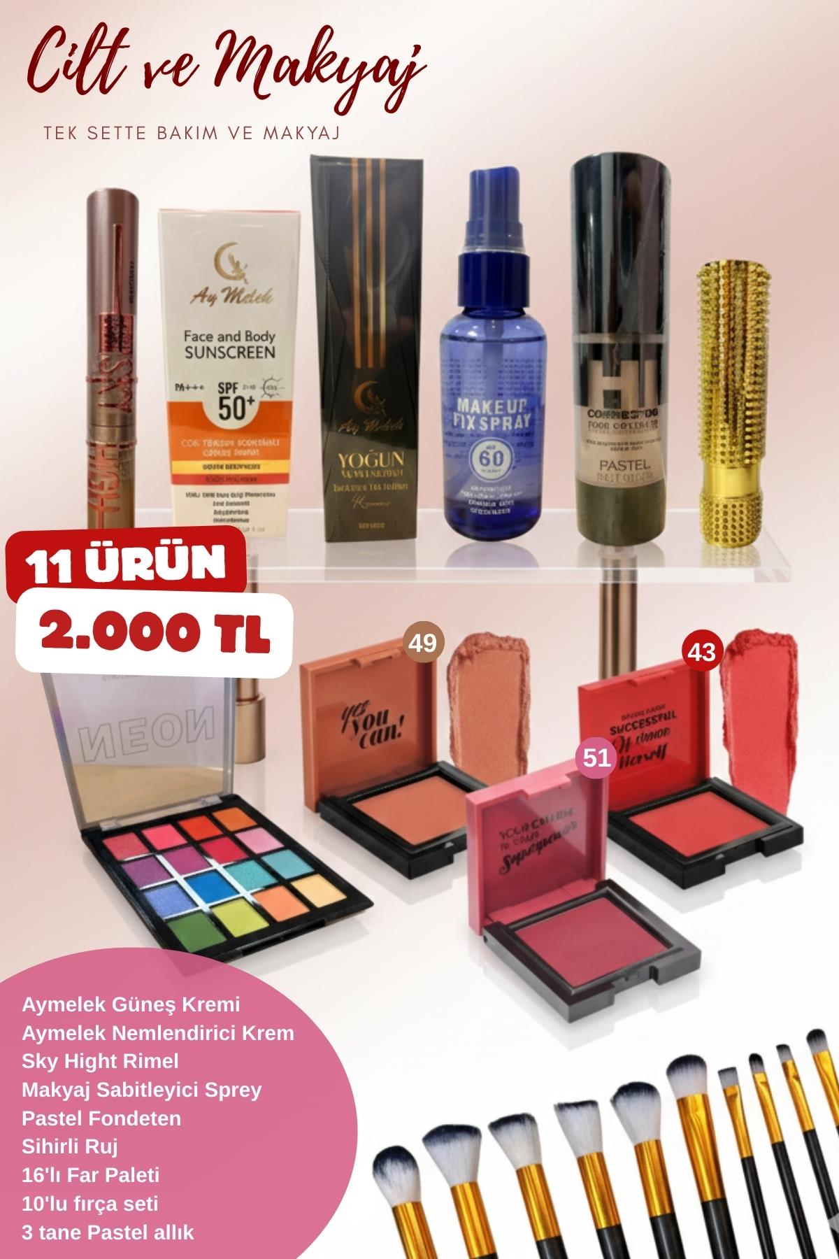 Kozmetik Ürünler 11`li Set Dev Kampanya Süper İndirim 