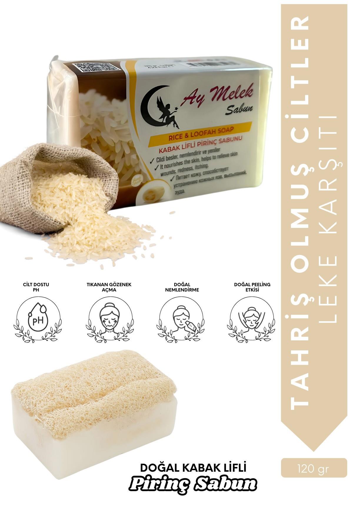 Prinç Sütü Özlü Doğal Kabak Lifli Güzellik Sabunu