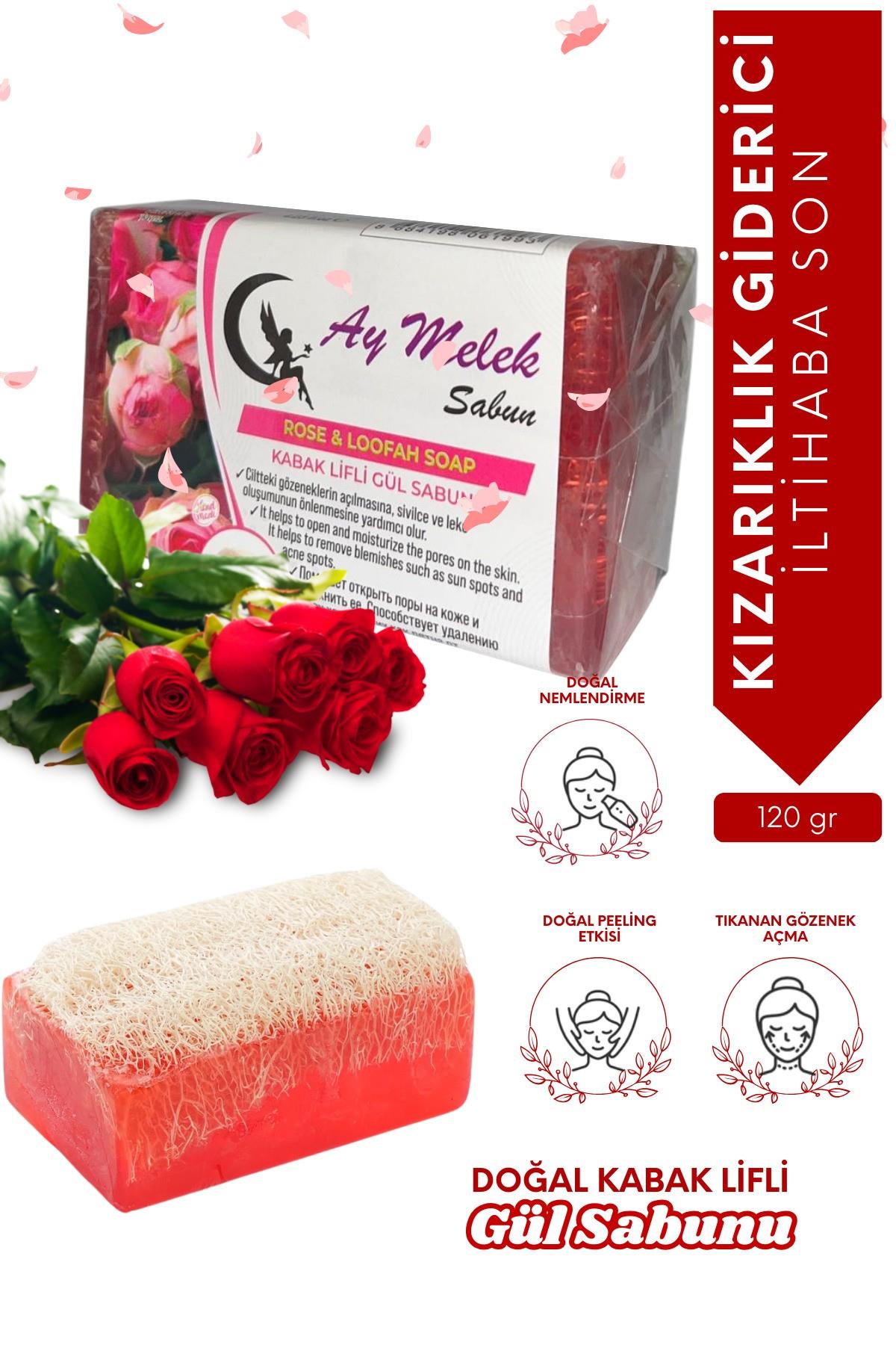 Sabun Doğal Kabak Lifli Gül Sabunu