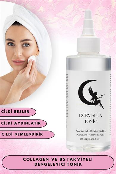 Collagen İçeren Sebum Dengeleyici Tonik - 200 ml (Kolajen ve B5 Takviyeli)