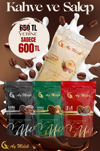 Reishi Mantarlı Kara kahve /Fındıklı ve 3`ü 1 Arada Kahve Paketi 