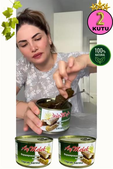 Yaprak Sarma (2 KUTU) Yerli Üretim 400 gr Doğal Besin Deposu Hazır Yemek