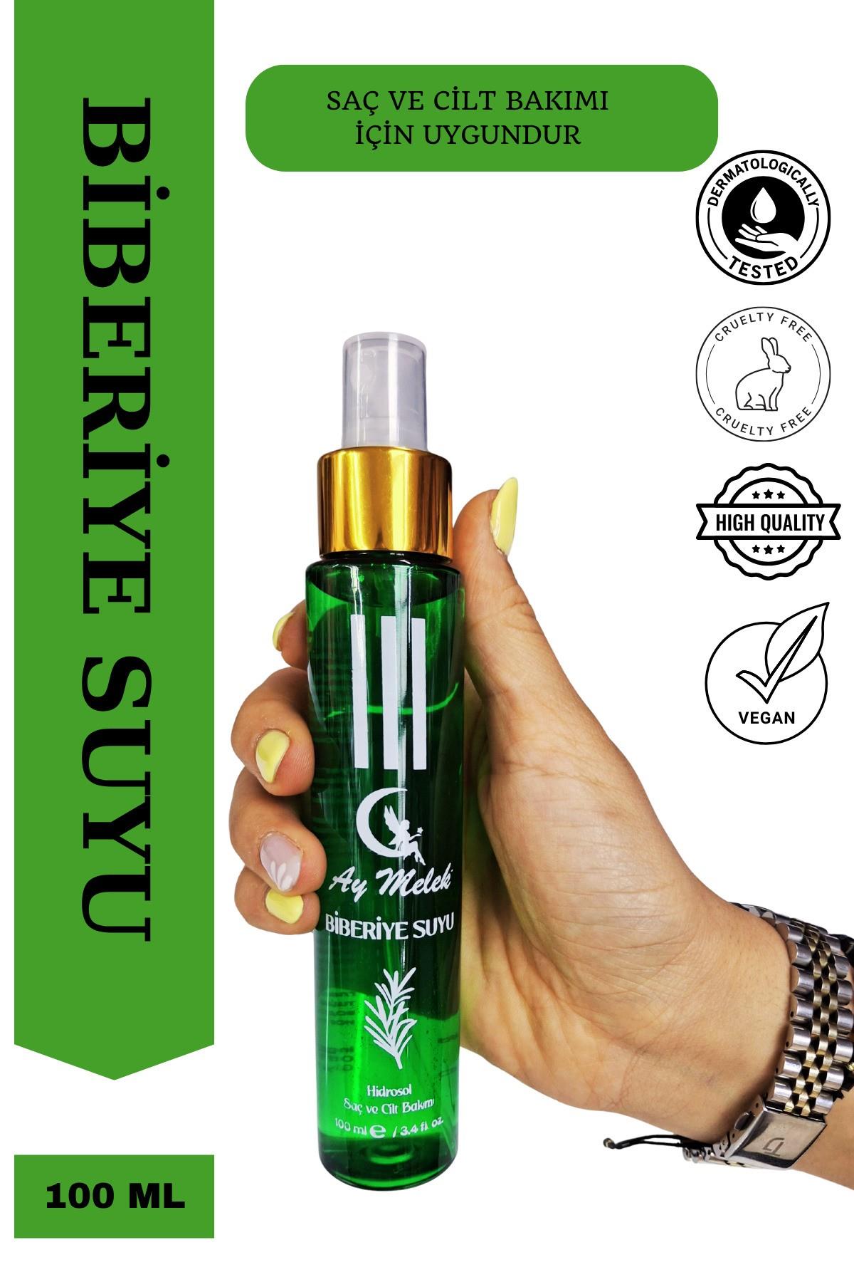 Biberiye Suyu Dökülme Karşıtı ve Saç Uzamasını Destekleyici %100 Doğal Saç Toniği