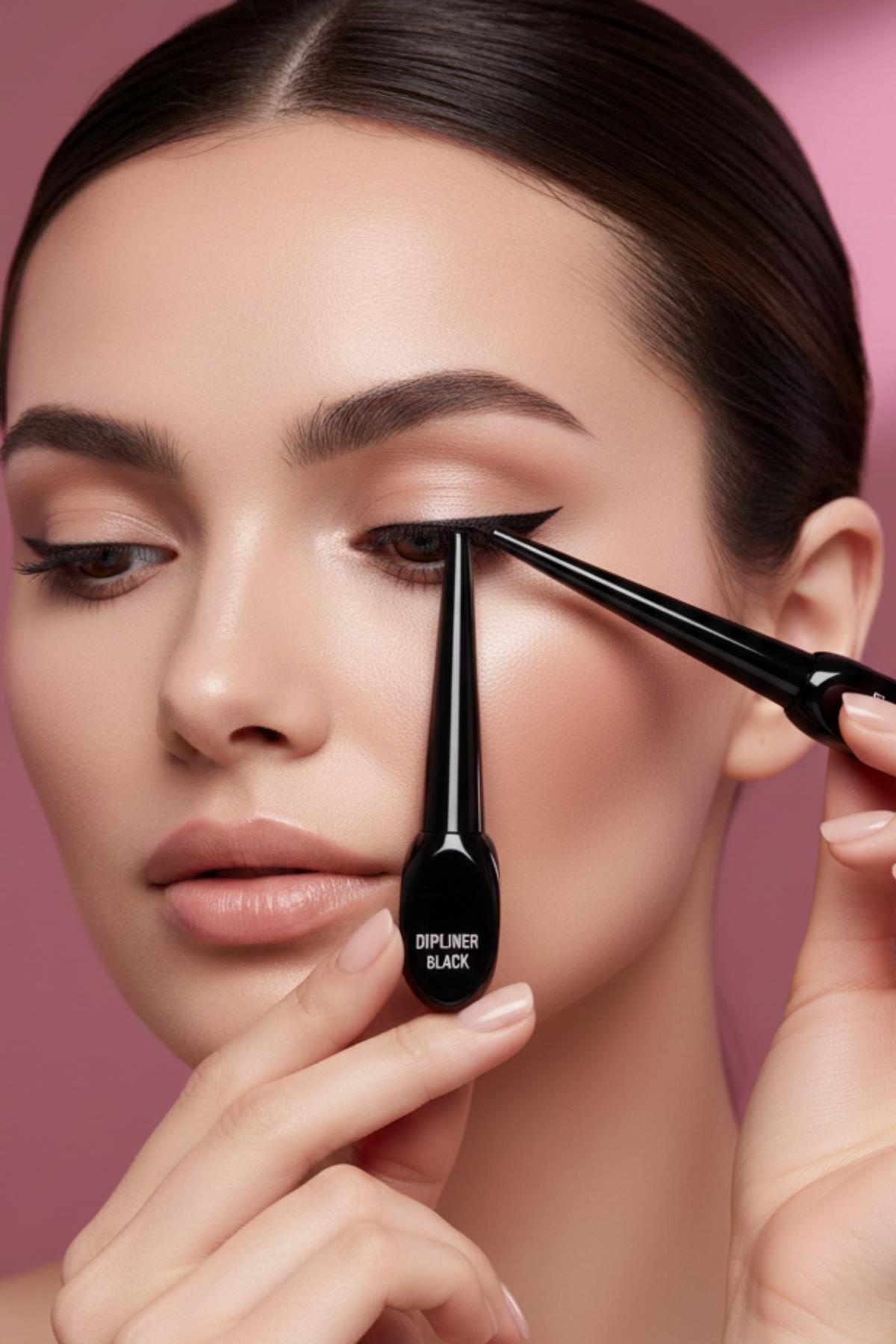 Kadın Dipliner Mat Suya Dayanıklı Siyah Dipliner