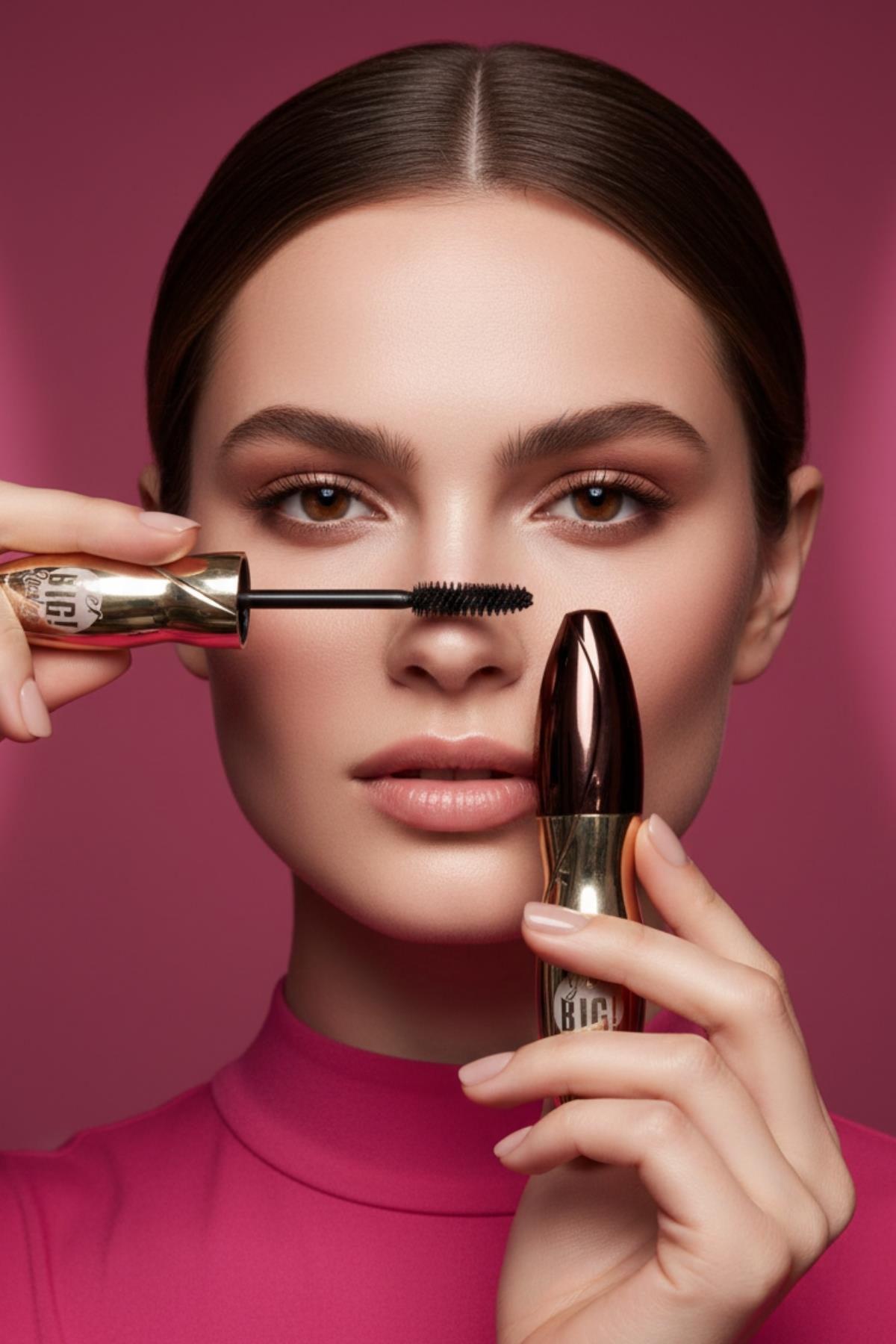 Kadın Maskara Dolgun Kirpik, Kıvrım ve Hacim Verici Kalıcı Etkili Rimel