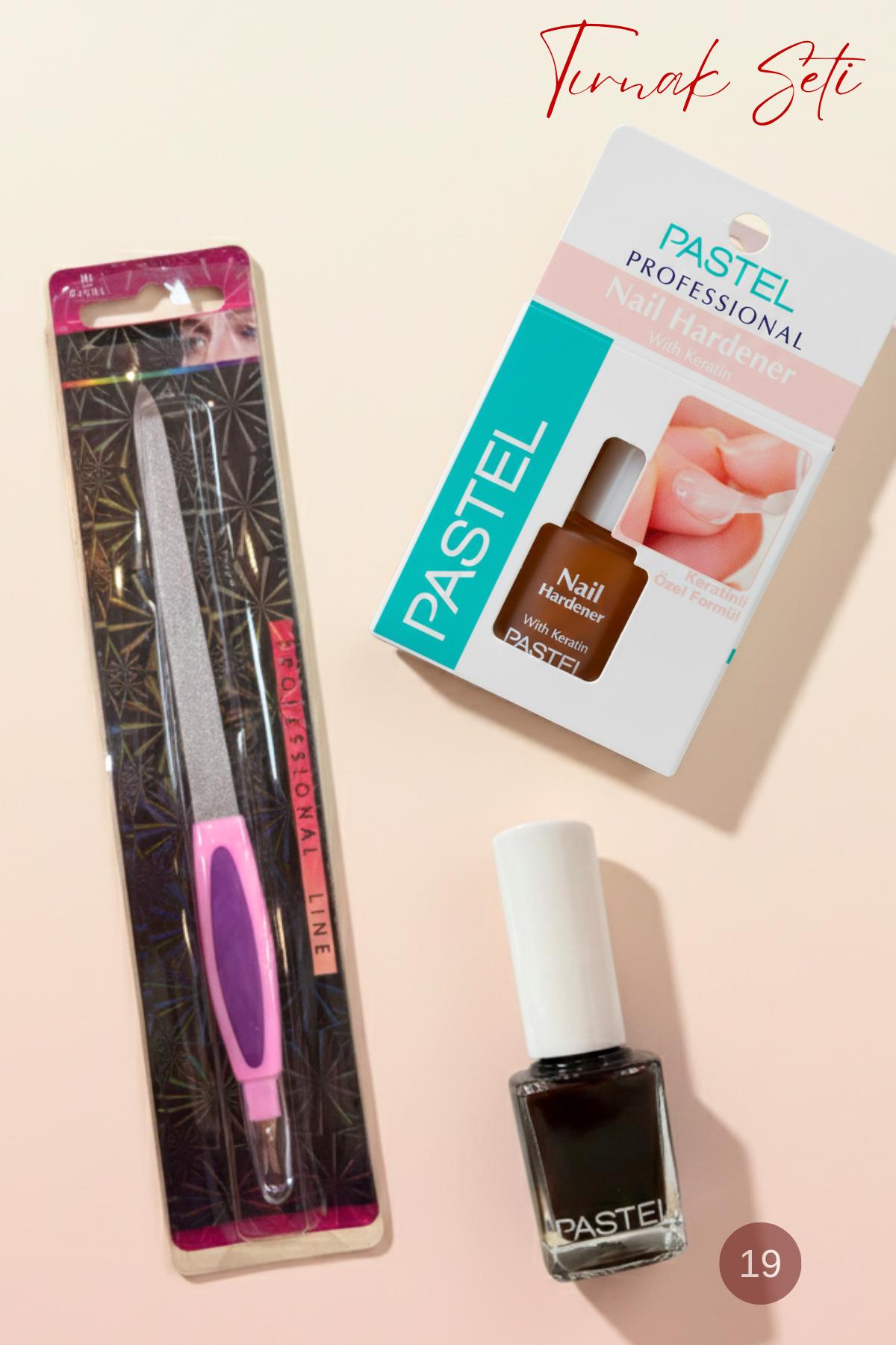 Kadın Tırnak Bakımı (Oje+Tırnak Bakım Yağı+ Çift Yönlü Törpü) 3`lü Set