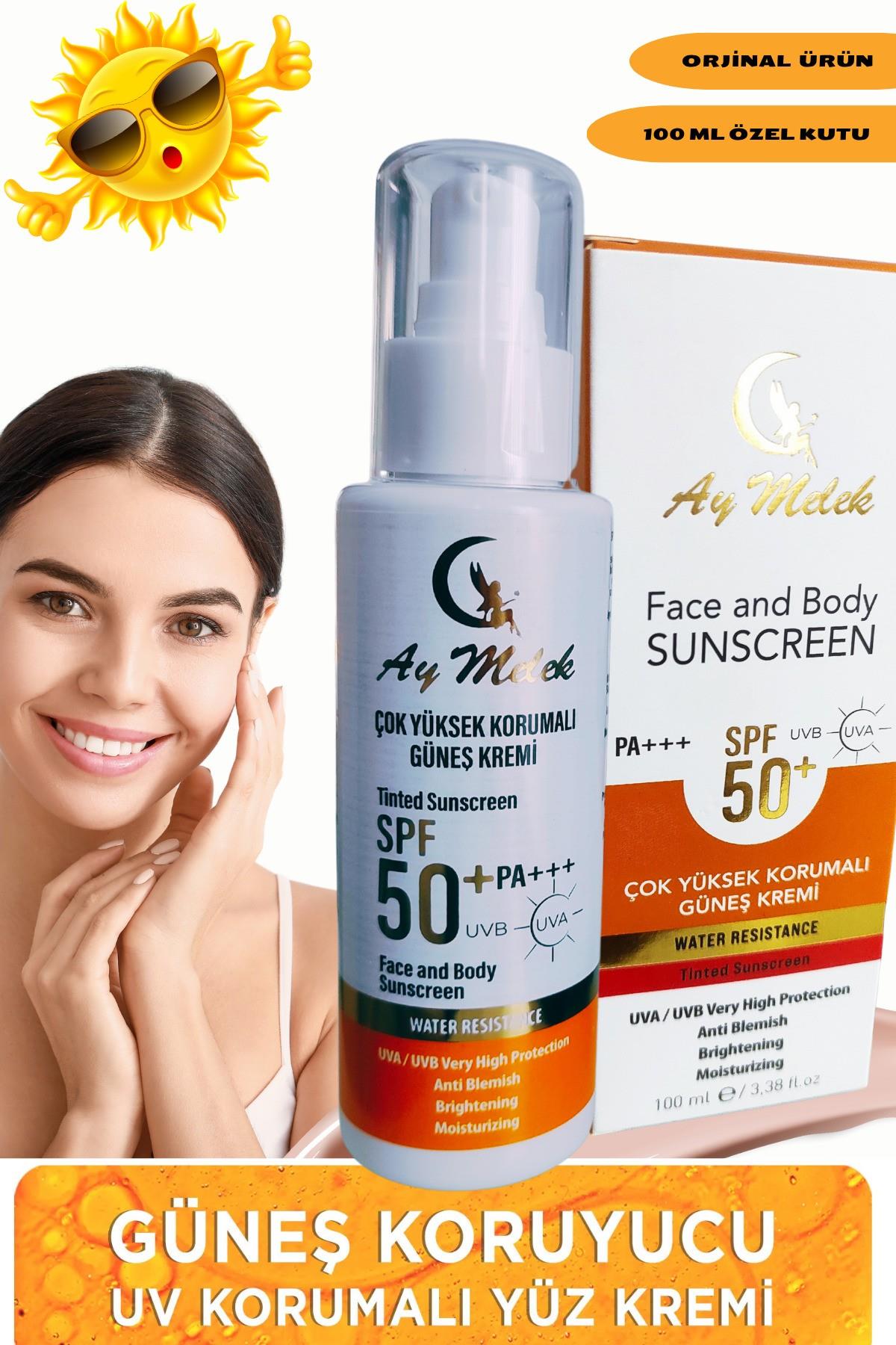 Yüz Güneş Kremi Leke Karşıtı Yüksek Koruyuculu 100 ml Tüm Ciltler Için SPF50+/PA+++