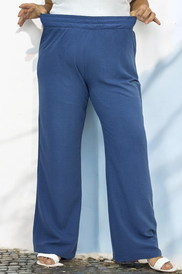 BELİ LASTİKLİ FUL LİKRALI BÜYÜK BEDEN PAMUKLU VİSKON AEROBİN PANTOLON