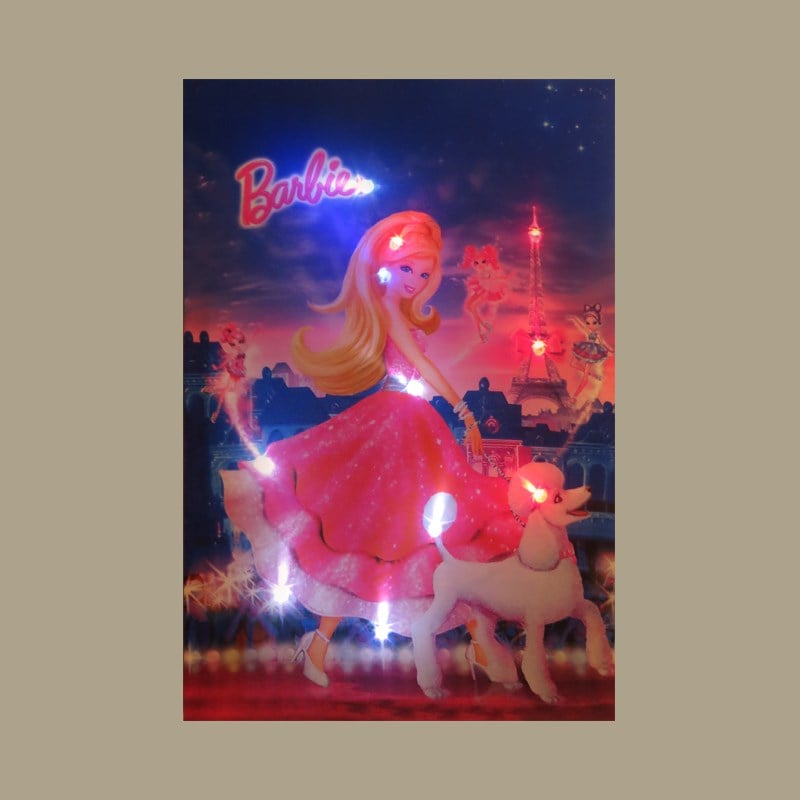Barbie Led Işıklı Tablo