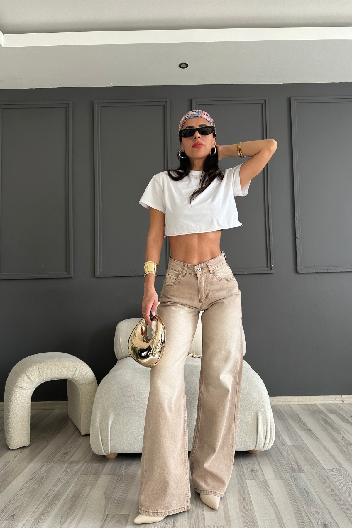 Bej Linda Denim