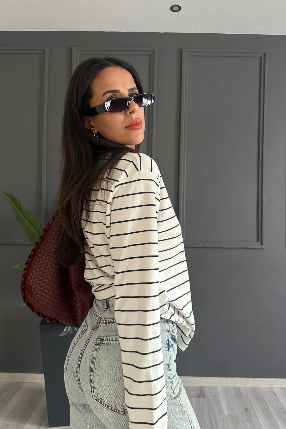 Çizgili Polo Yaka Basic