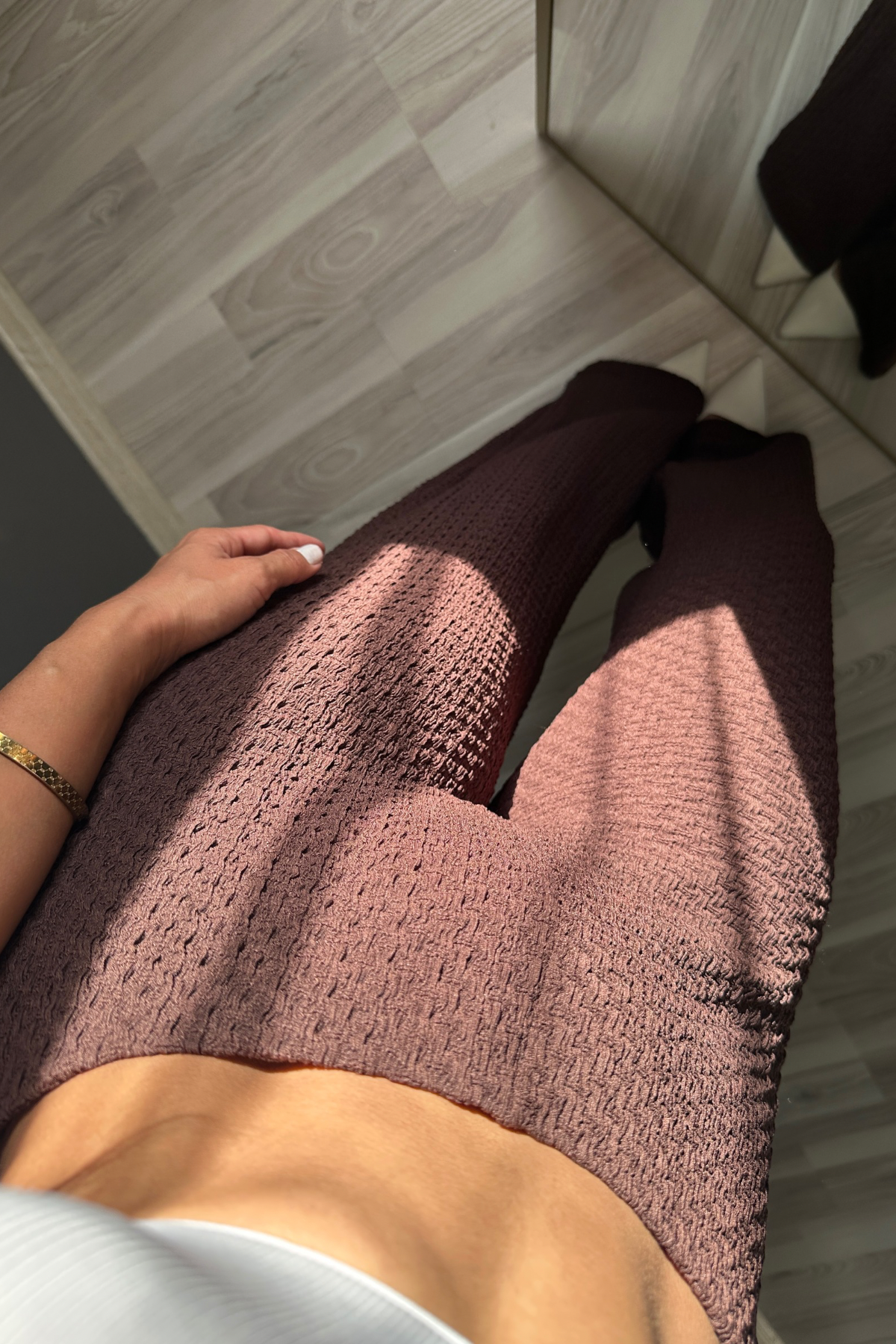 Kahve Bürümcük Ultra Esnek Misha Pantolon