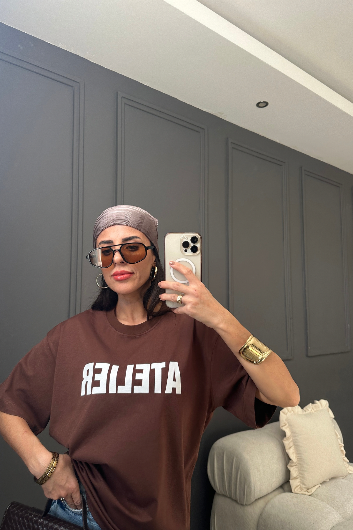 Kahverengi Atelier Tshirt