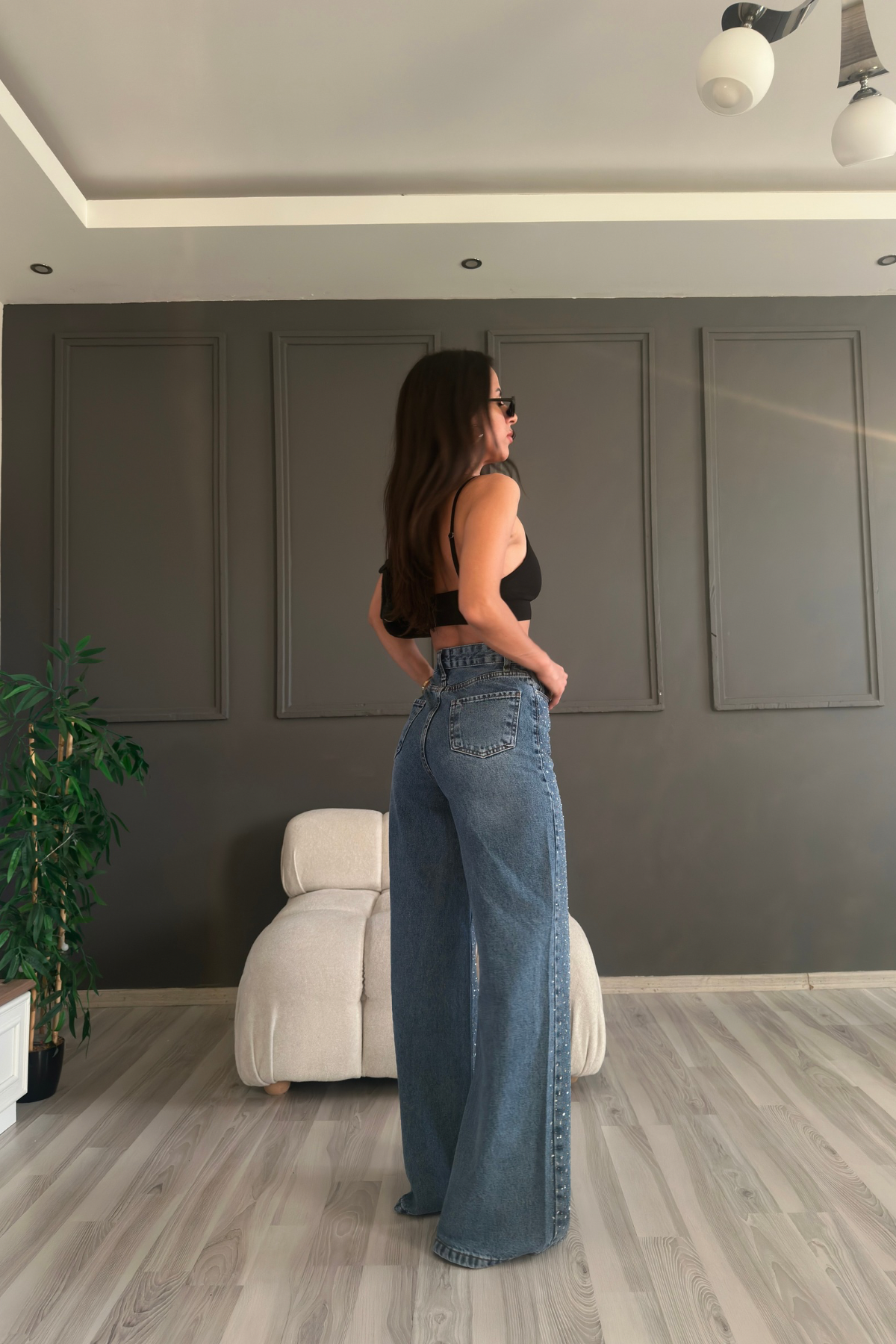 Mavi Free Tasarım Işıltılı Denim