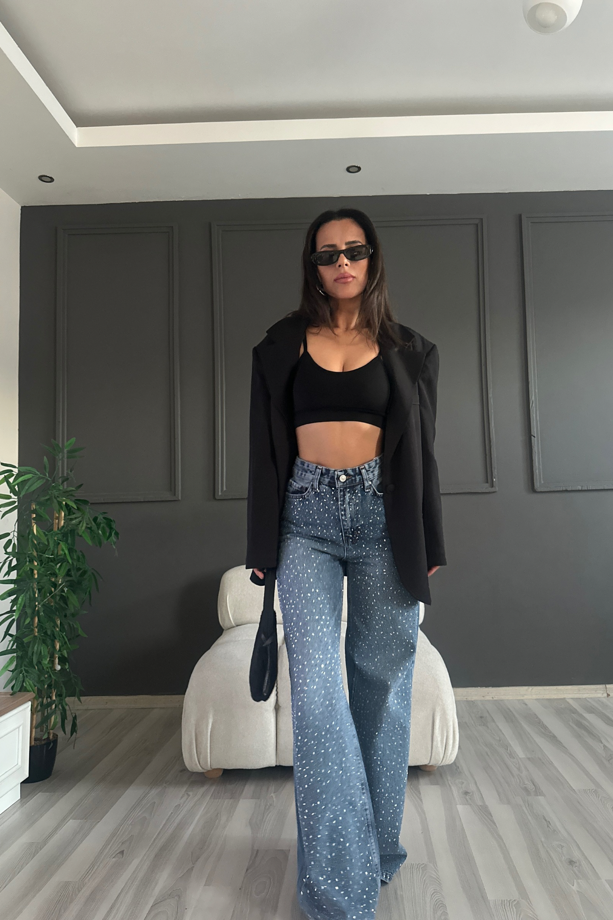 Mavi Free Tasarım Işıltılı Denim