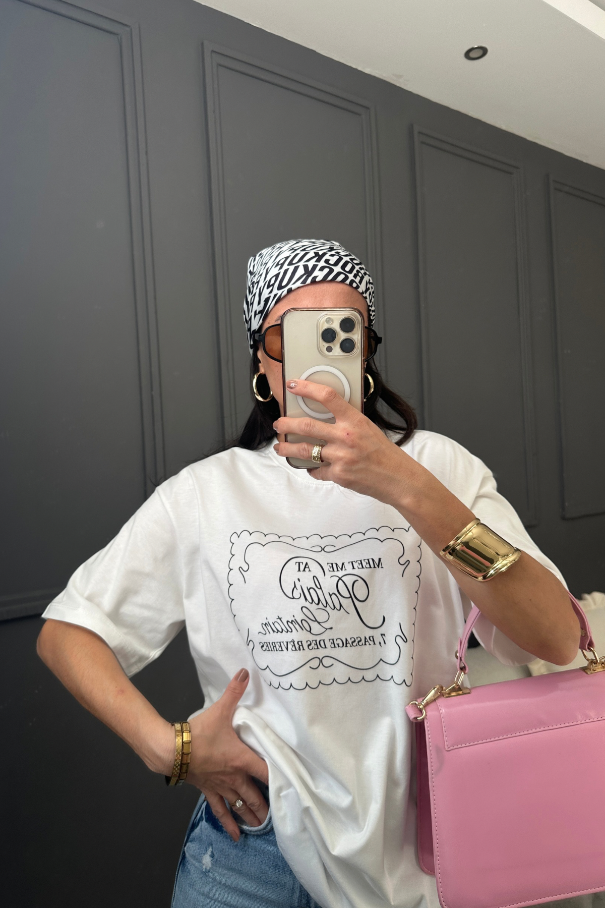 Meet Me Beyaz Tshirt