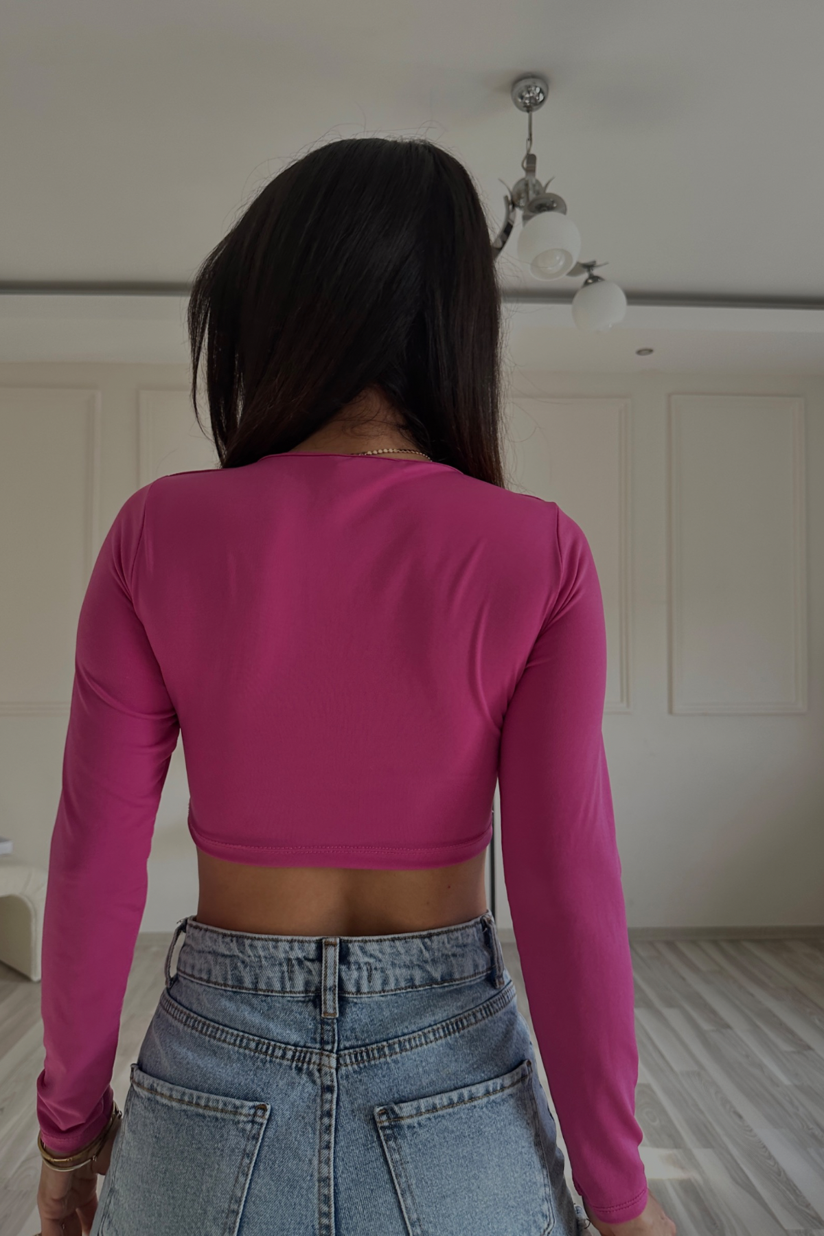 Sta Pembe Büzgülü Crop