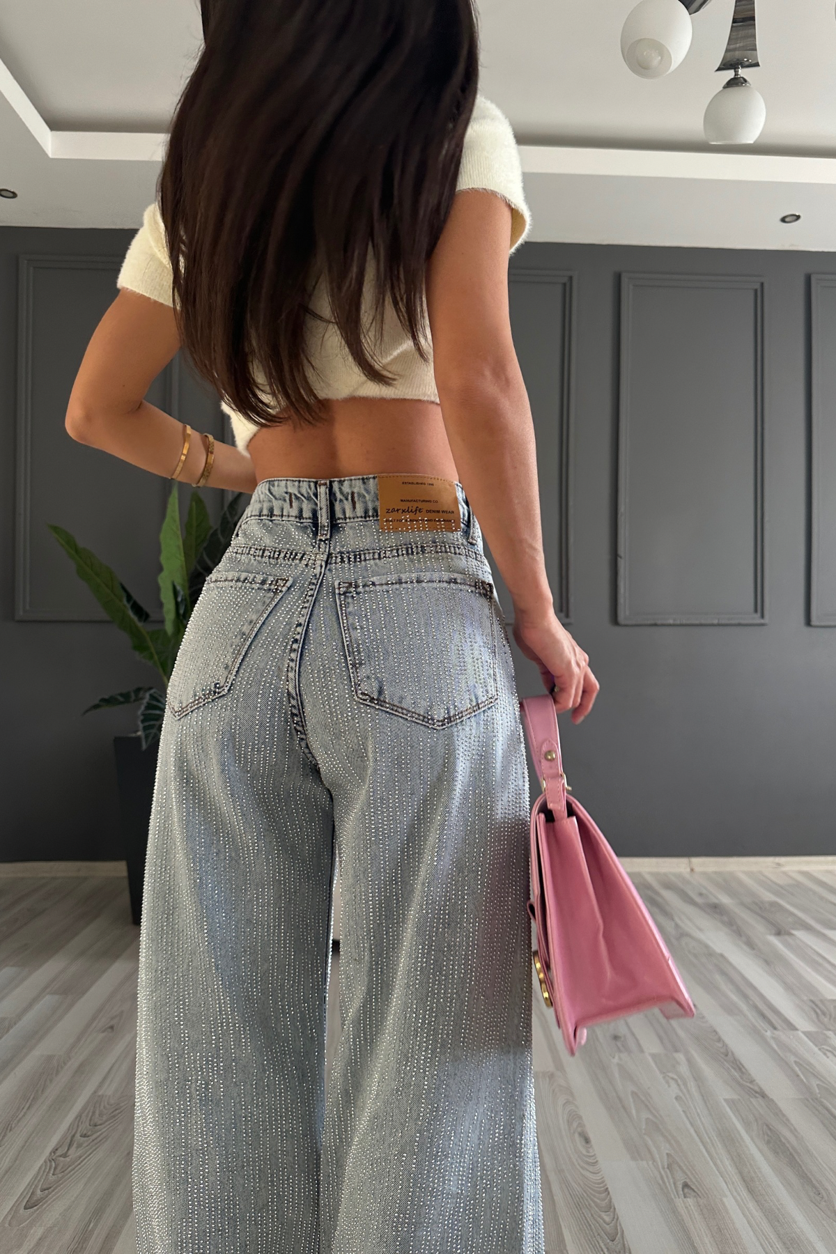 Tasarım Chery Işıltılı Denim