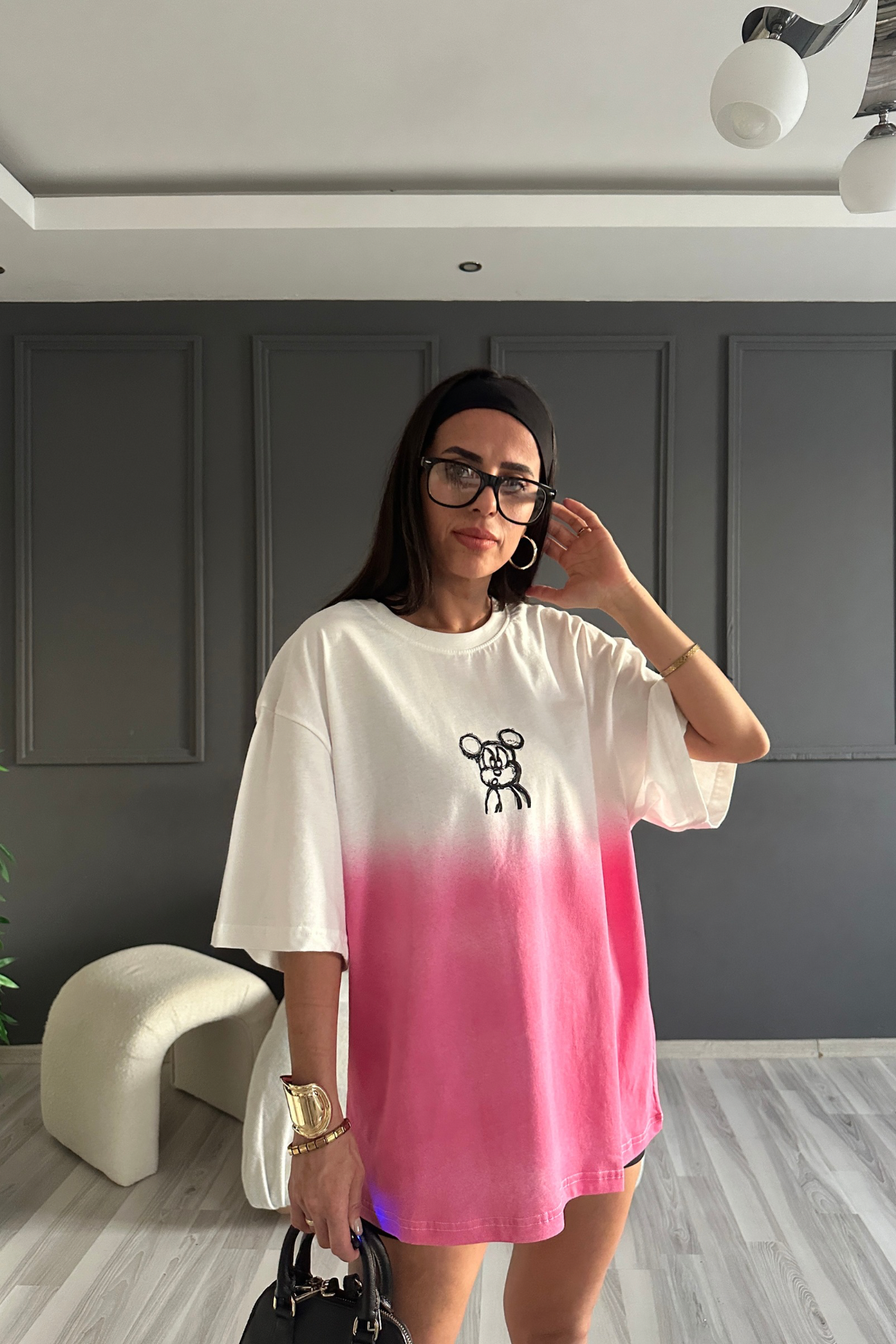 Tasarım Pembe Mse Tshirt