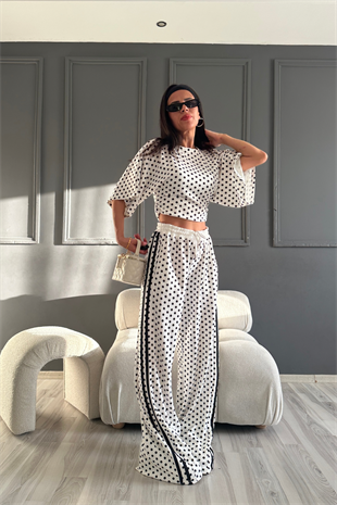 Beyaz Şeritli Puantiye Takım