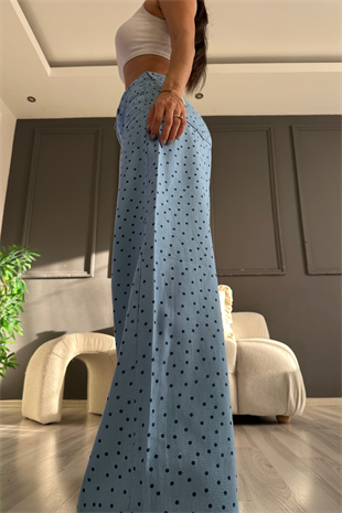 Blue Puantiye Detay Denim