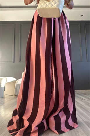 Bol Paça Pembe Ms Pantolon