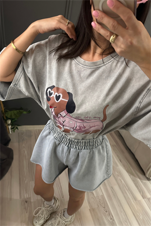 Doggy Can Şort Tshirt Takım
