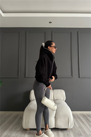 Gri Perfect Fit Toparlayıcı Performans Füze Tayt