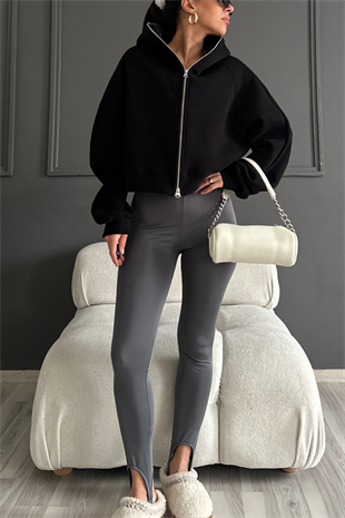 Gri Perfect Fit Toparlayıcı Performans Füze Tayt