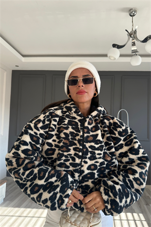 Leopar Astarlı Mont