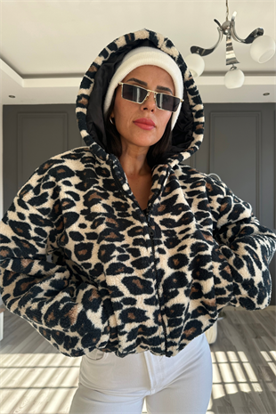 Leopar Astarlı Mont
