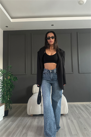 Mavi Free Tasarım Işıltılı Denim