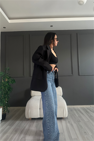 Mavi Free Tasarım Işıltılı Denim