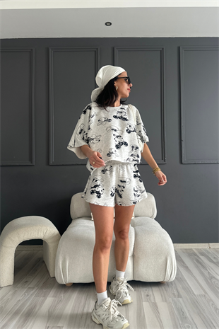 Ms Detay Çan Şort Tshirt Takım
