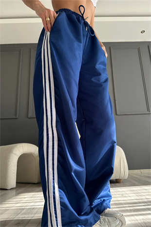 Paraşüt Mavi Şeritli Pantolon