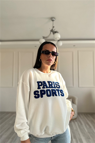 Paris Support Beyaz Sweatshirt 