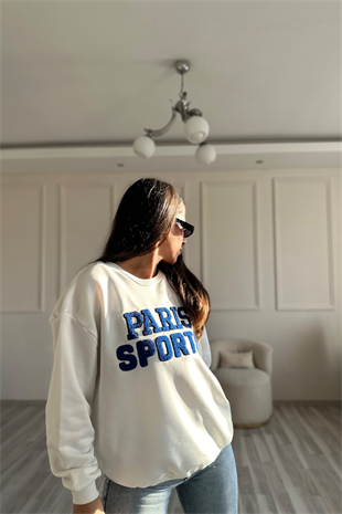 Paris Support Beyaz Sweatshirt 