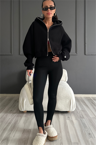 Siyah Perfect Fit Toparlayıcı Performans Füze Tayt