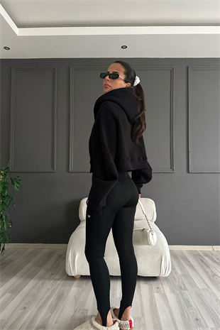 Siyah Perfect Fit Toparlayıcı Performans Füze Tayt