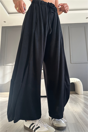 Siyah Ultra Rahat Balon Pantolon