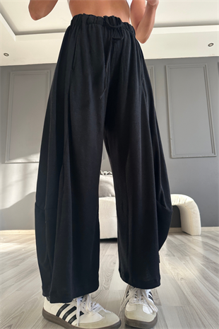 Siyah Ultra Rahat Balon Pantolon