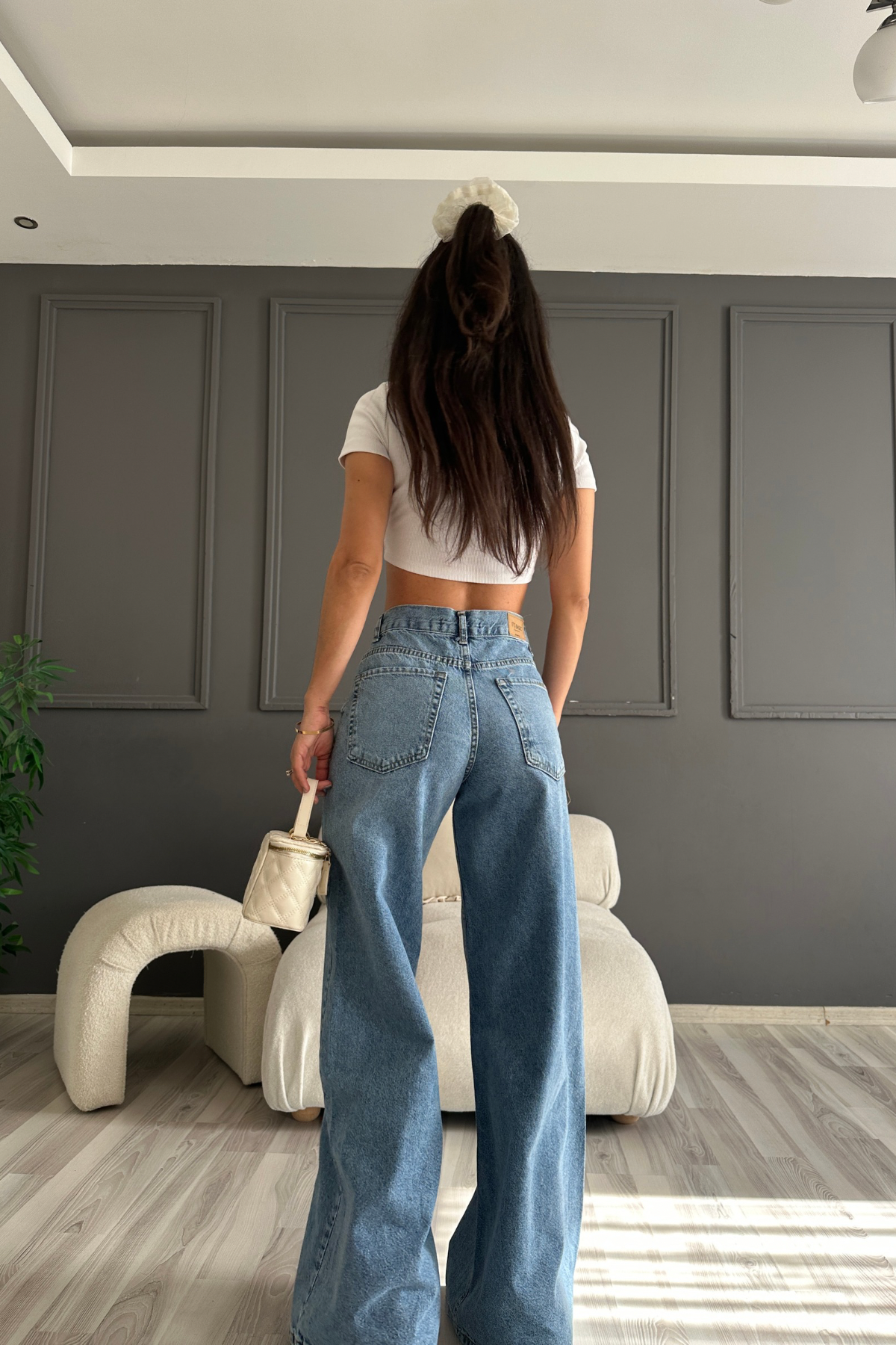 Blue %100 Cotton Denim
