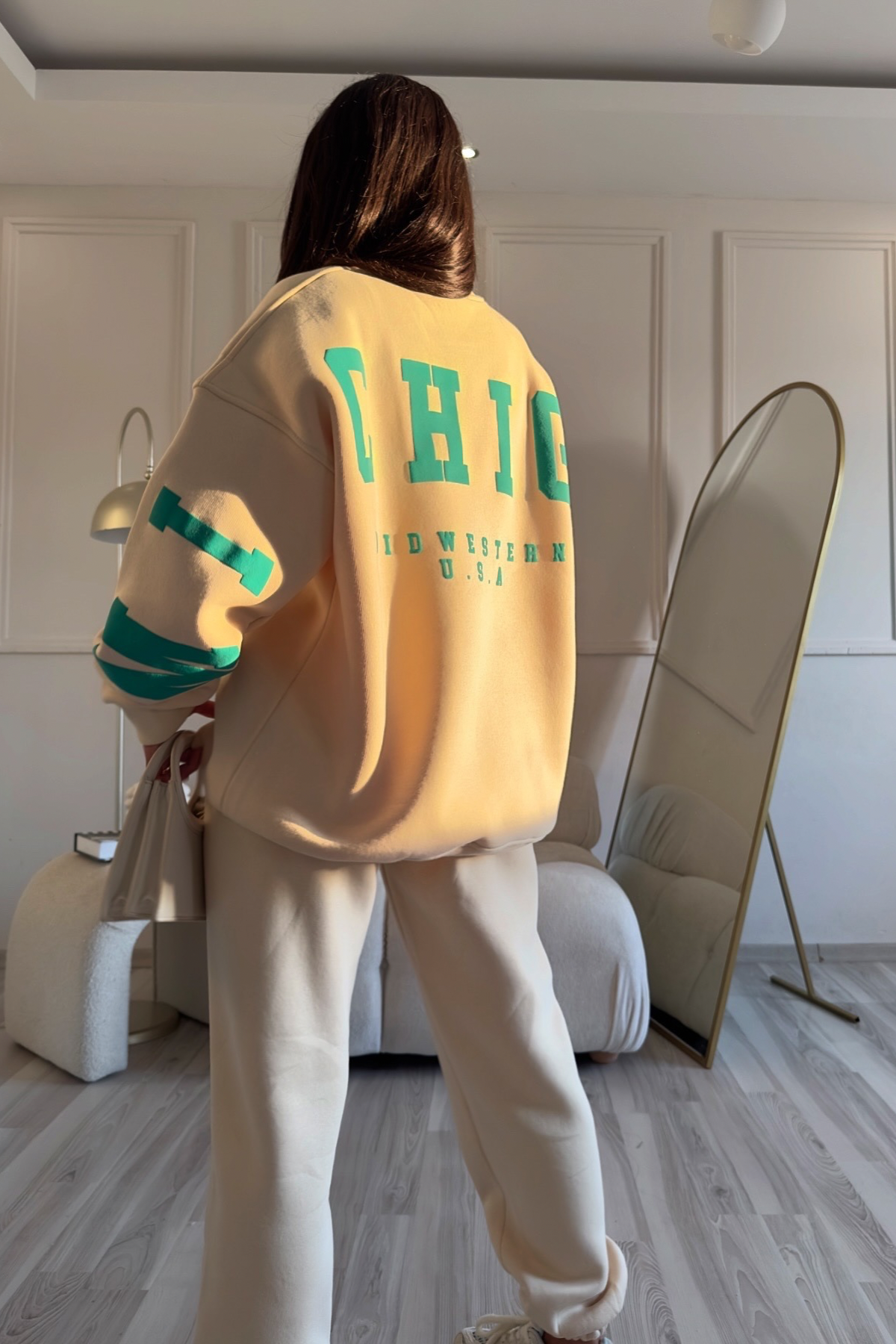 Chic Wstrn Bej Eşofman Takım